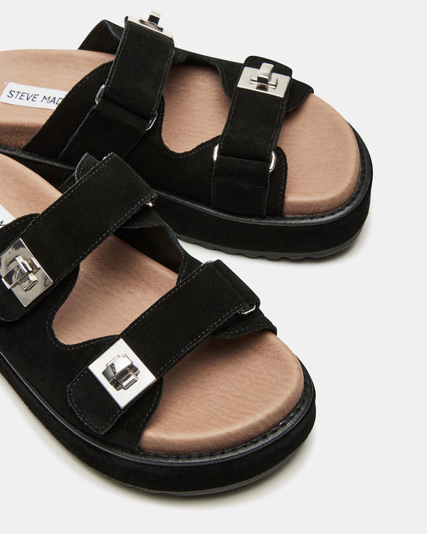 Steve Madden Bigschmona Black/black Suede BIGSCHMONA