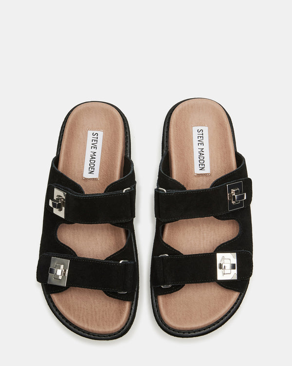 Steve Madden Bigschmona Black/black Suede BIGSCHMONA