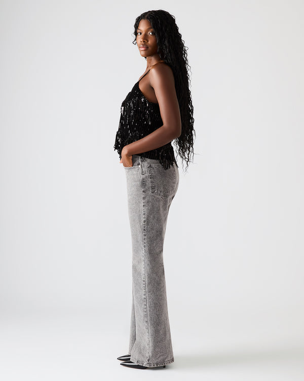 Steve Madden Blakelyn Sequin Top Black BLAKELYNSEQUINTOP