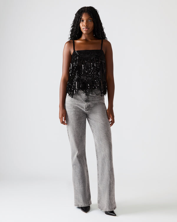 Steve Madden Blakelyn Sequin Top Black BLAKELYNSEQUINTOP