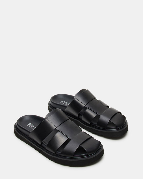 Steve Madden Blazet Black Leather BLAZET MEN'S SHOES