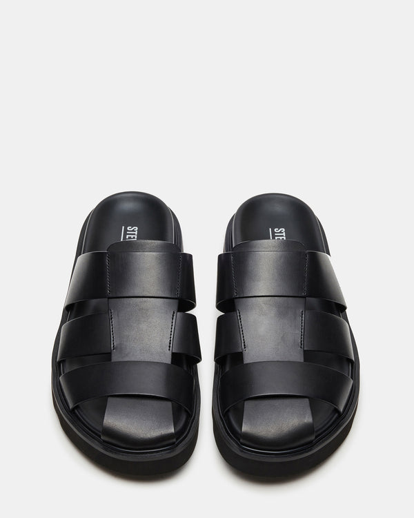 Steve Madden Blazet Black Leather BLAZET MEN'S SHOES