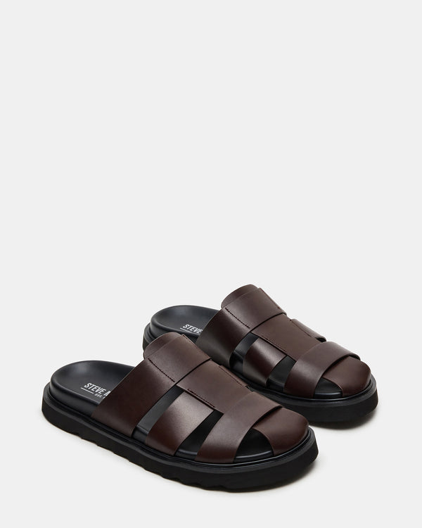 Steve Madden Blazet Brown Leather BLAZET MEN'S SHOES