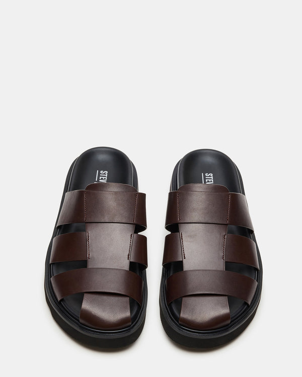 Steve Madden Blazet Brown Leather BLAZET MEN'S SHOES