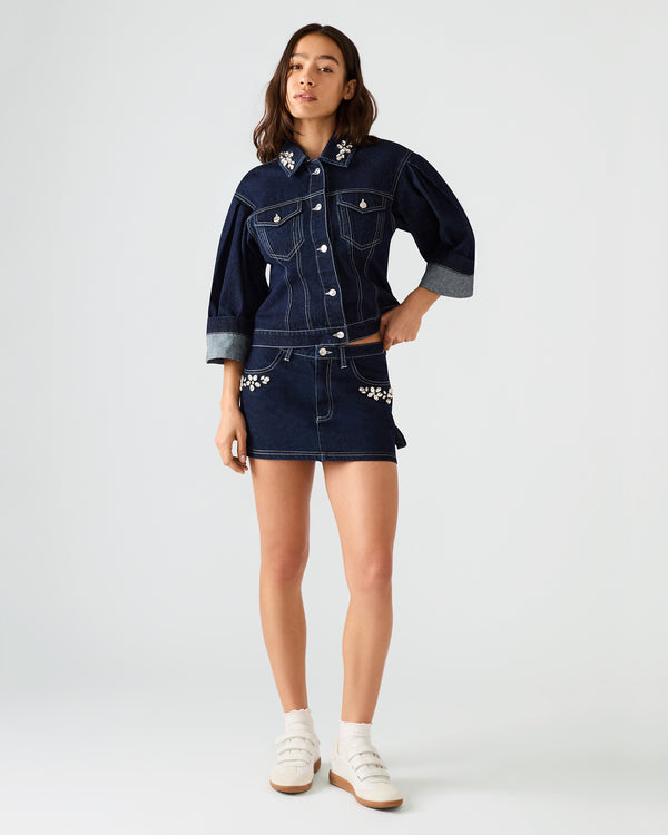 Steve Madden Briellia Skirt Bijou Blue BRIELLIASKIRT