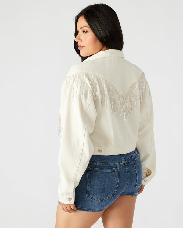Steve Madden Canyon Denim Jacket Cream CANYONDENIMJACKET