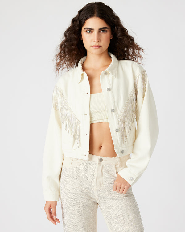 Steve Madden Canyon Denim Jacket Cream CANYONDENIMJACKET