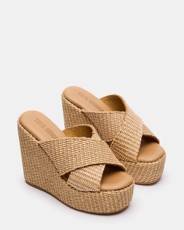 Steve Madden Cercei Natural Raffia CERCEINATURALRAFFIA