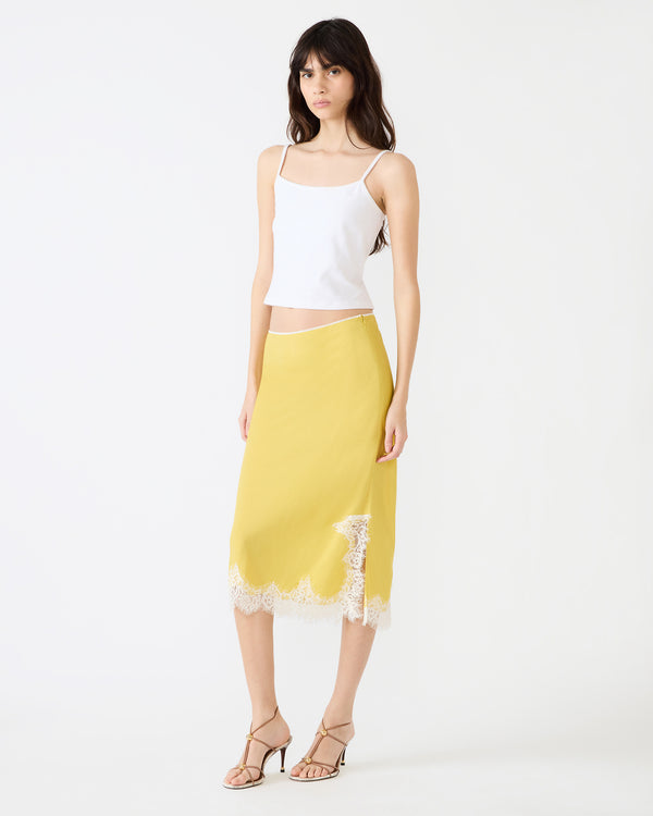 Steve Madden Cinthia Skirt Golden Lime CINTHIASKIRT