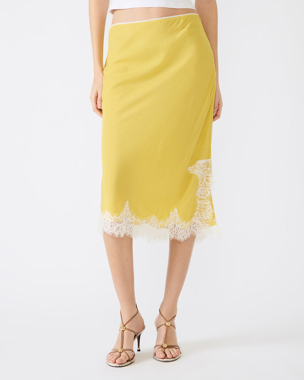 Steve Madden Cinthia Skirt Golden Lime CINTHIASKIRT