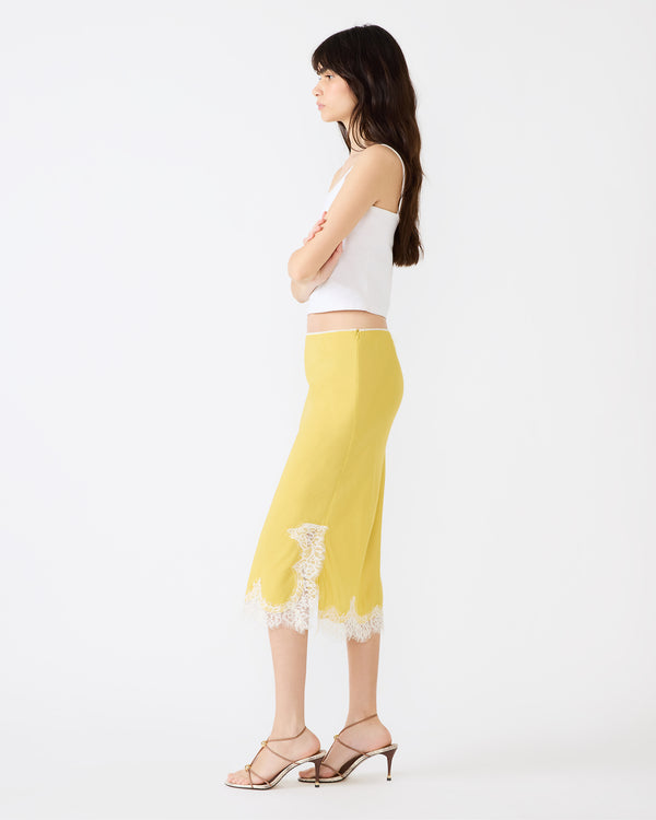 Steve Madden Cinthia Skirt Golden Lime CINTHIASKIRT