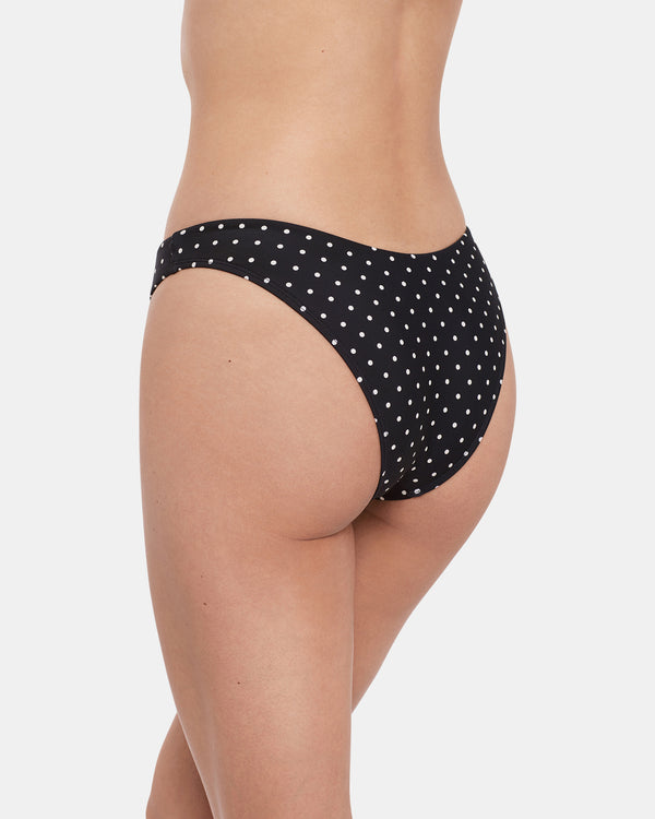 Steve Madden Darling Dot Bikini Bottom Black Multi DARLINGDOTBIKINIBOTTOM