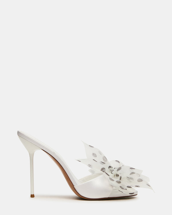 Steve Madden Davina Tulle White/black Polka Dot DAVINATULLE