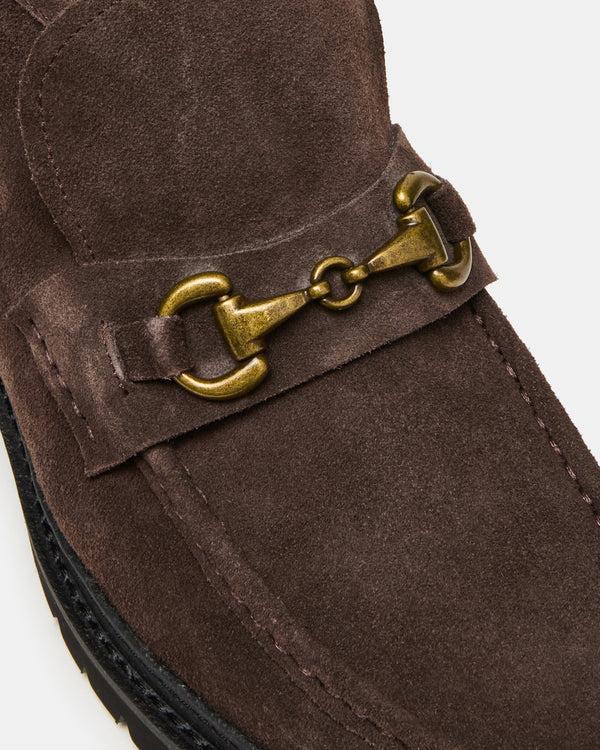 Steve Madden Deputy Chocolate Brown Suede DEPUTY MEN'S SHOES