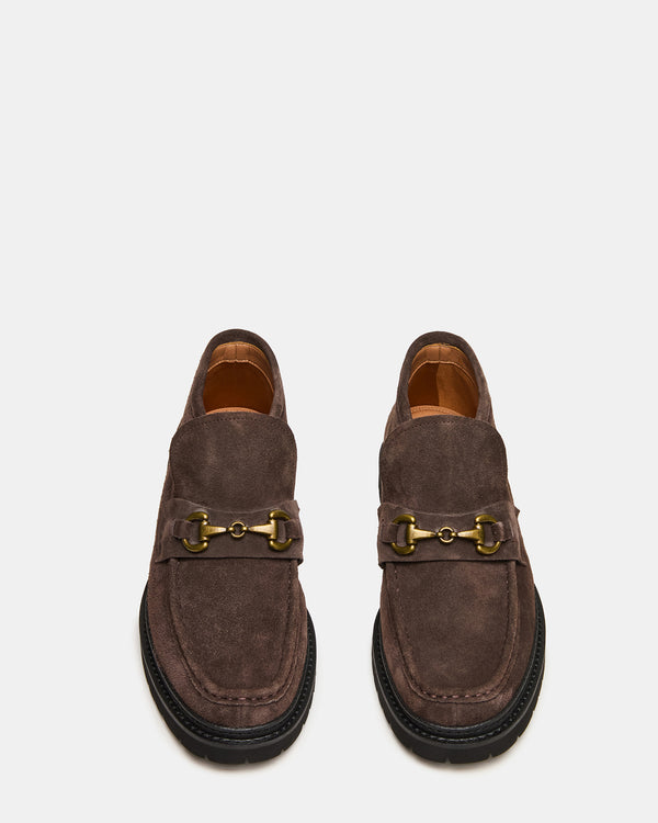 Steve Madden Deputy Chocolate Brown Suede DEPUTY MEN'S SHOES