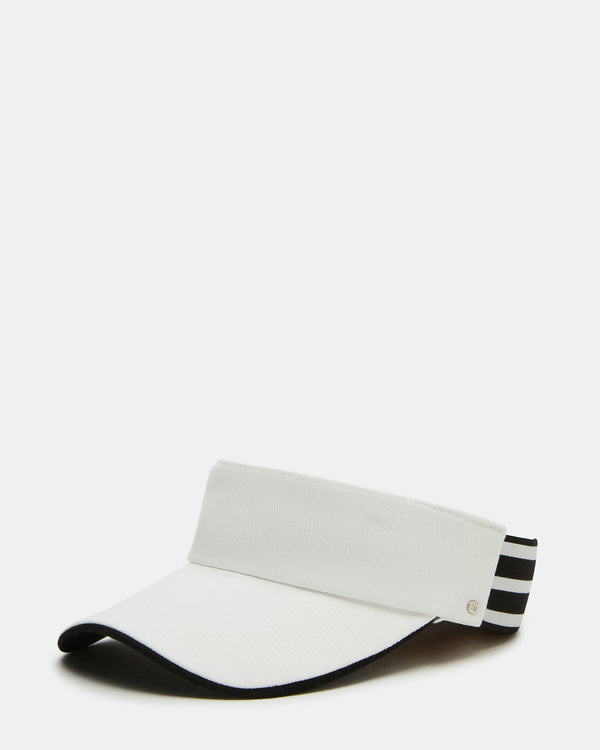 Steve Madden Embroidered Visor White EMBROIDEREDVISOR