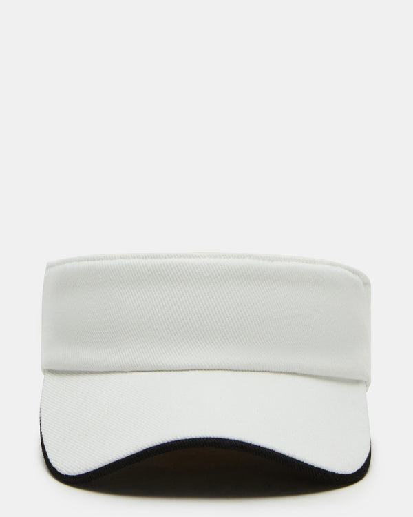 Steve Madden Embroidered Visor White EMBROIDEREDVISOR