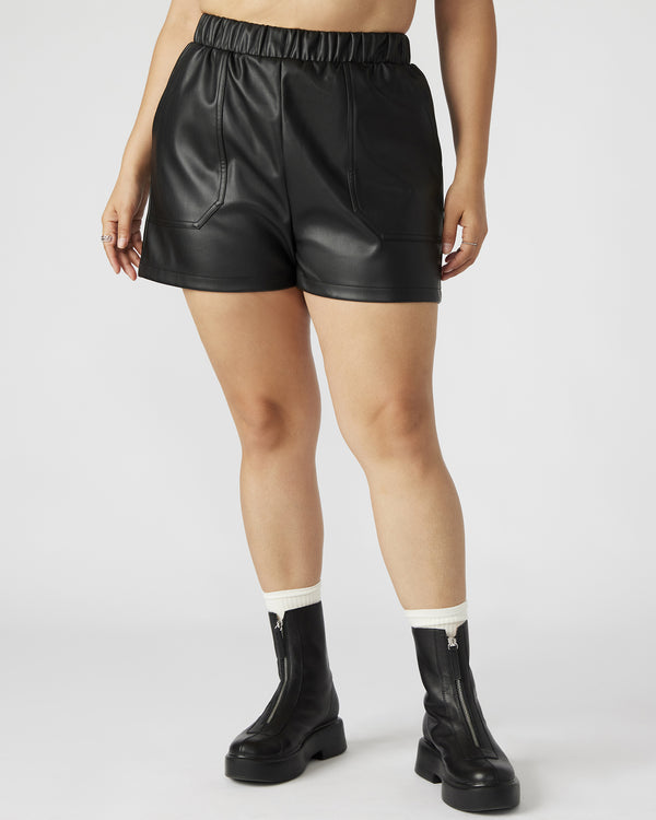 Steve Madden Faux The Record Short Black FAUXTHERECORDSHORT