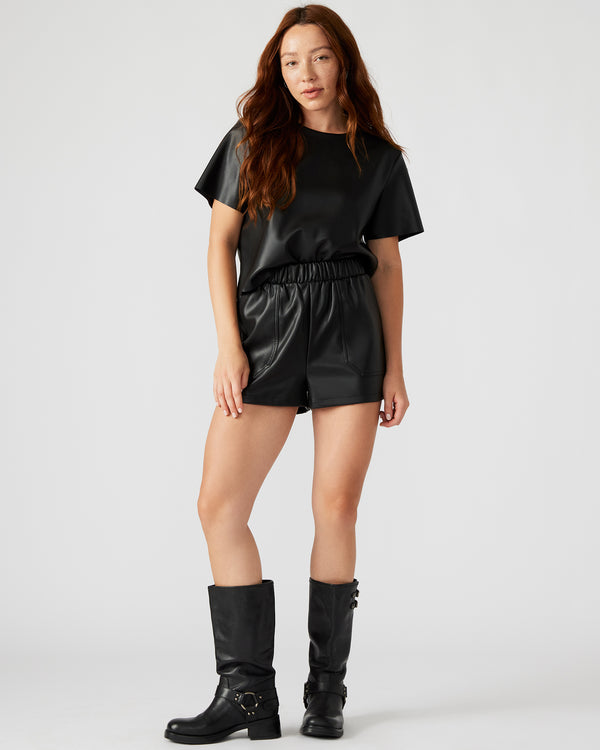 Steve Madden Faux The Record Short Black FAUXTHERECORDSHORT
