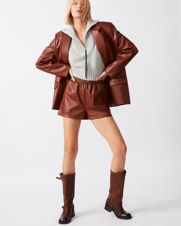 Steve Madden Faux The Record Short Cognac FAUXTHERECORDSHORT