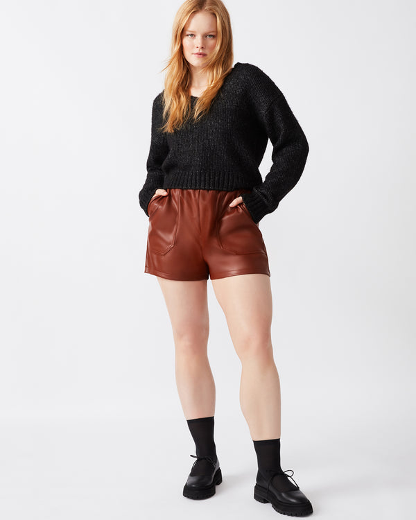 Steve Madden Faux The Record Short Cognac FAUXTHERECORDSHORT