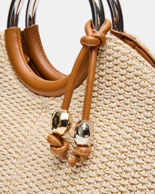 Steve Madden Geena Straw Bag Light Natural GEENASTRAWBAG