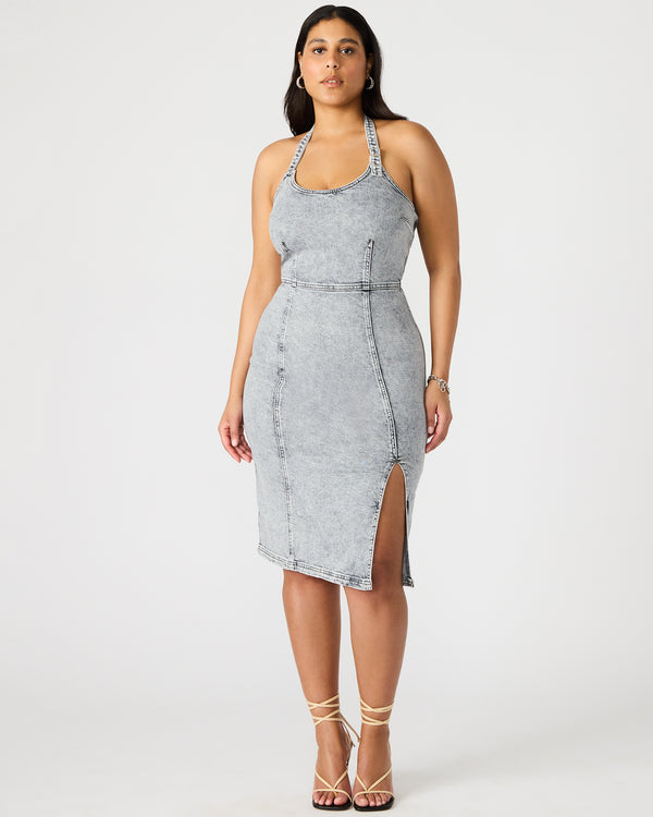 Steve Madden Gia Denim Dress Light Grey GIADENIMDRESS
