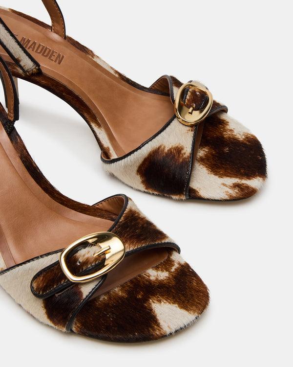 Steve Madden Henrietta Brown Cow Print HENRIETTABROWNCOWPRINT