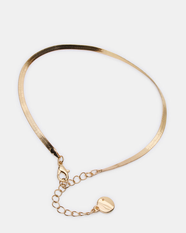 Steve Madden Herringbone Chain Anklet Set Gold HERRINGBONECHAINANKLETSET