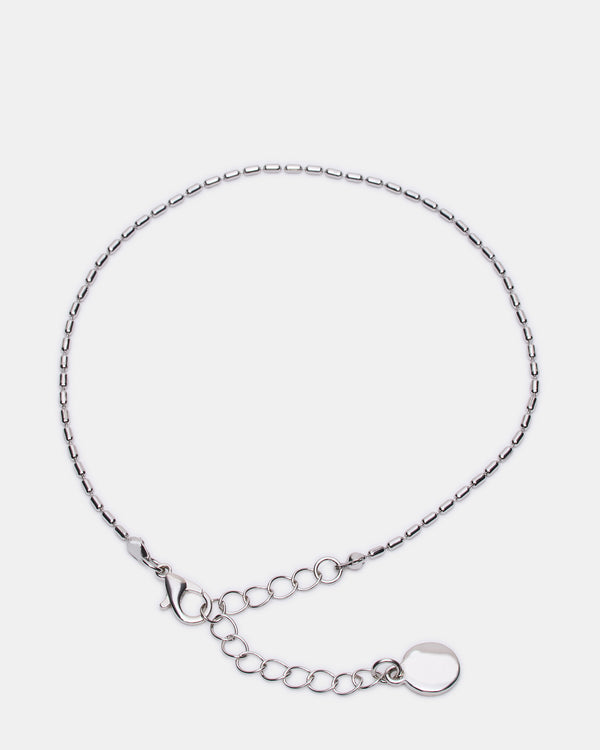 Steve Madden Herringbone Chain Anklet Set Silver HERRINGBONECHAINANKLETSET