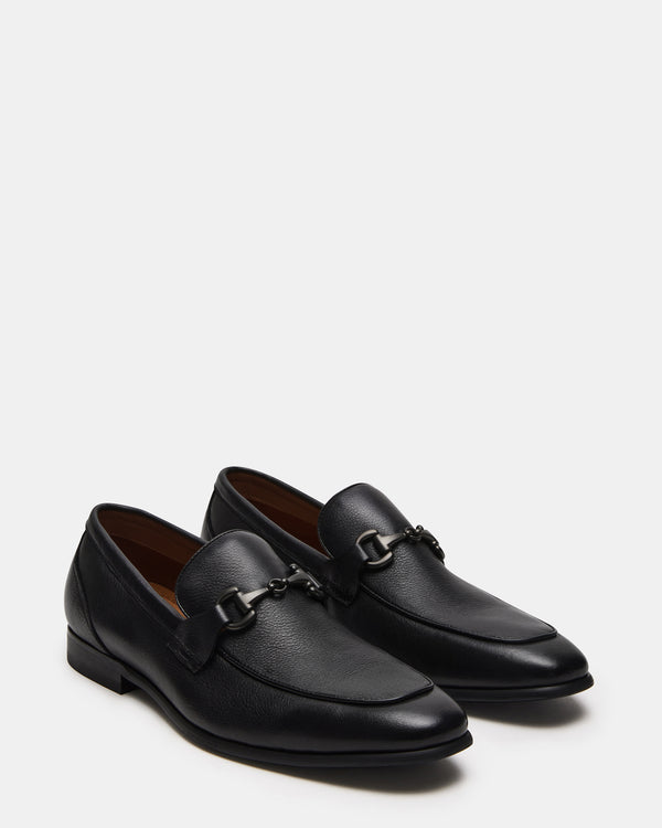 Steve Madden Jayshan Black Leather JAYSHAN MEN'S SHOES