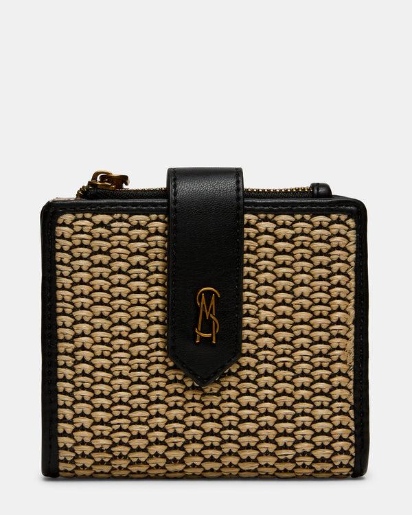 Steve Madden Jem Straw Wallet Black/natural JEMSTRAWWALLETBLACK/NATURAL