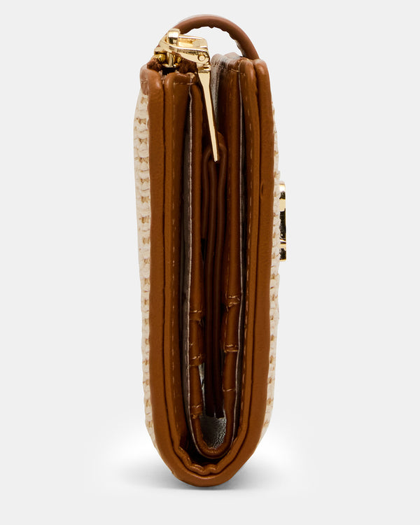 Steve Madden Jem Straw Wallet Light Natural JEMSTRAWWALLET