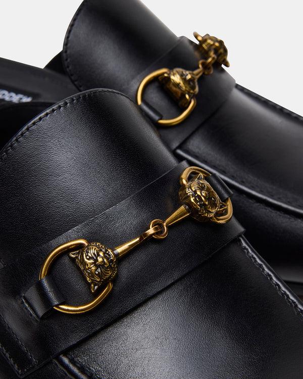 Steve Madden Jovian Black Leather JOVIAN MEN'S SHOES