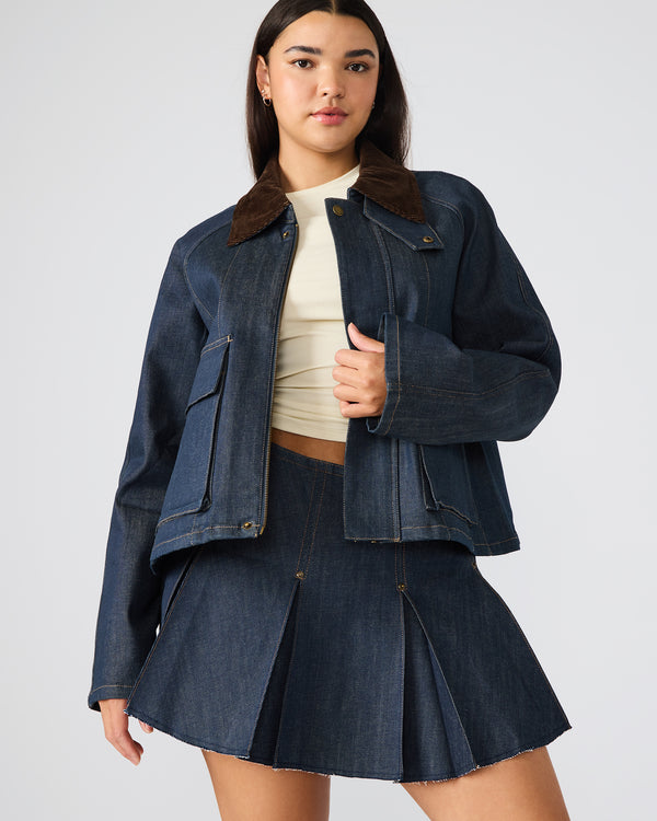 Steve Madden Justina Barn Jacket Deep Indigo JUSTINABARNJACKET