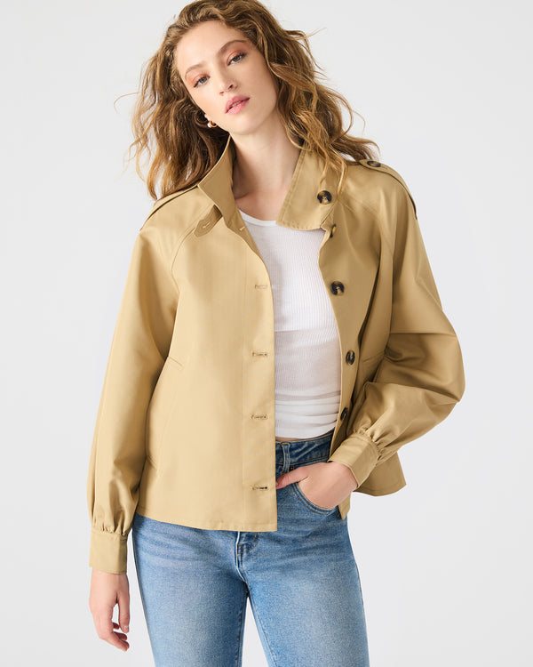 Steve Madden Kaylee Jacket Medium Khaki KAYLEEJACKET