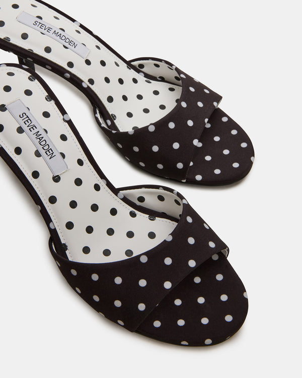 Steve Madden Kendrix Black/white Polka Dot KENDRIXBLACK/WHITEPOLKADOT