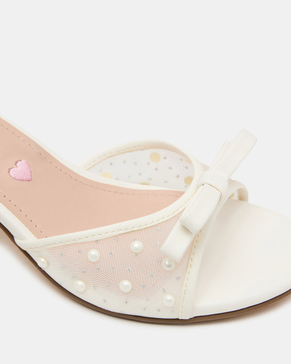 Steve Madden Kids' Adia White Mesh KIDS'ADIA KIDS' SHOES