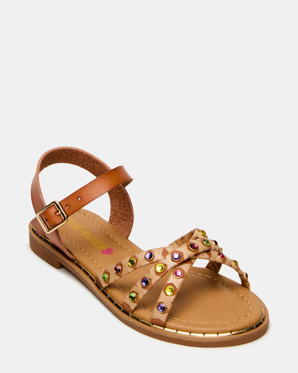 Steve Madden Kids' Gillian Cognac Multi KIDS'GILLIAN KIDS' SHOES