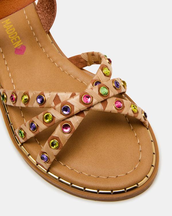 Steve Madden Kids' Gillian Cognac Multi KIDS'GILLIAN KIDS' SHOES