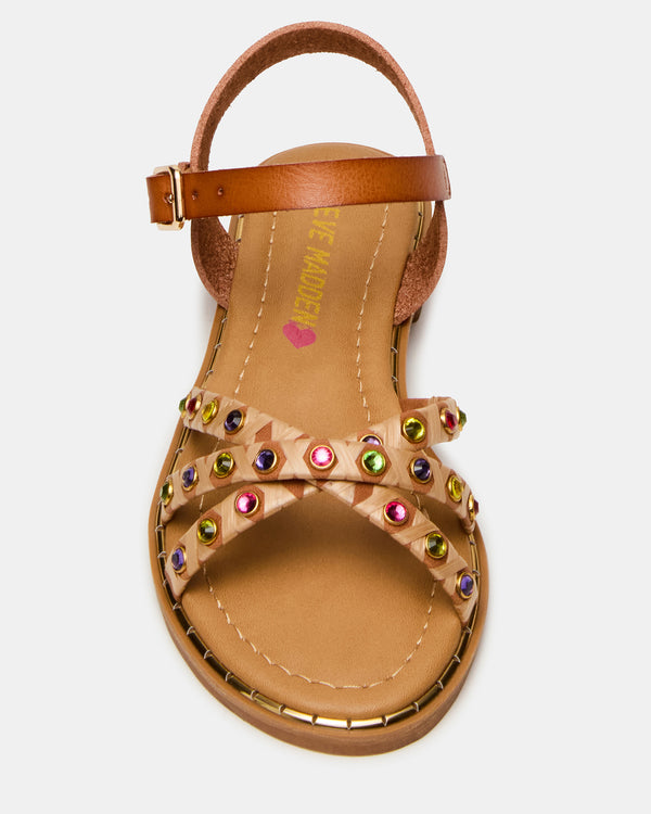 Steve Madden Kids' Gillian Cognac Multi KIDS'GILLIAN KIDS' SHOES