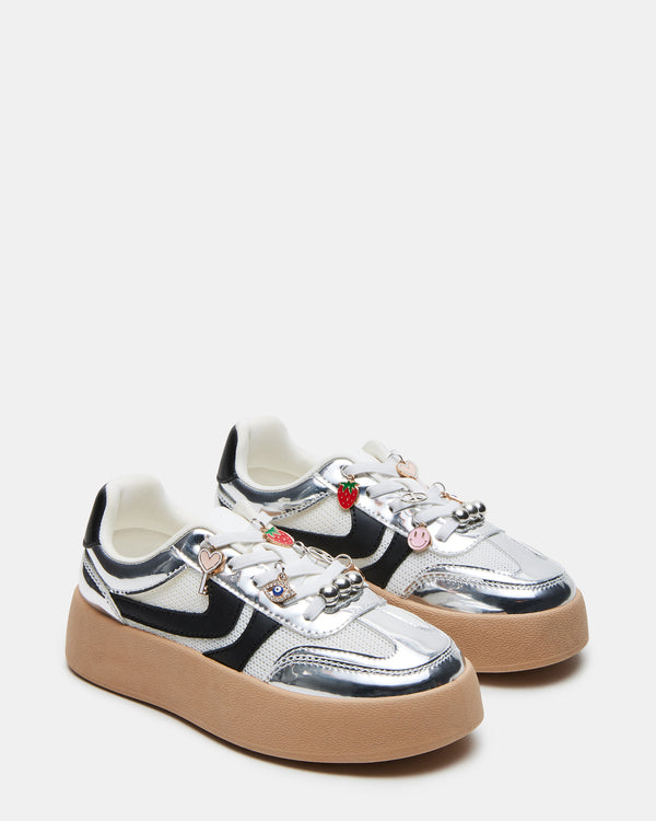 Steve Madden Kids' Jersey Silver KIDS'JERSEY KIDS' SHOES