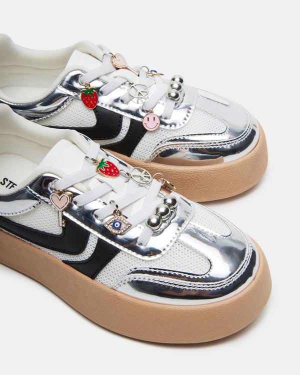 Steve Madden Kids' Jersey Silver KIDS'JERSEY KIDS' SHOES