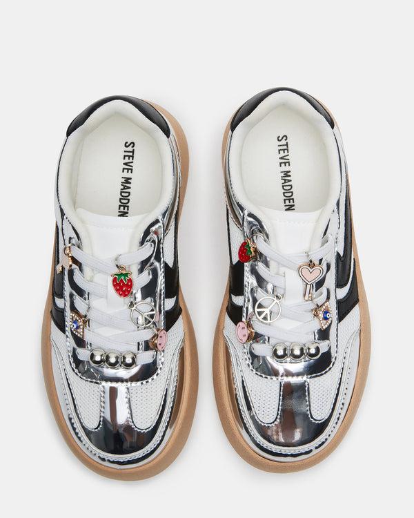 Steve Madden Kids' Jersey Silver KIDS'JERSEY KIDS' SHOES