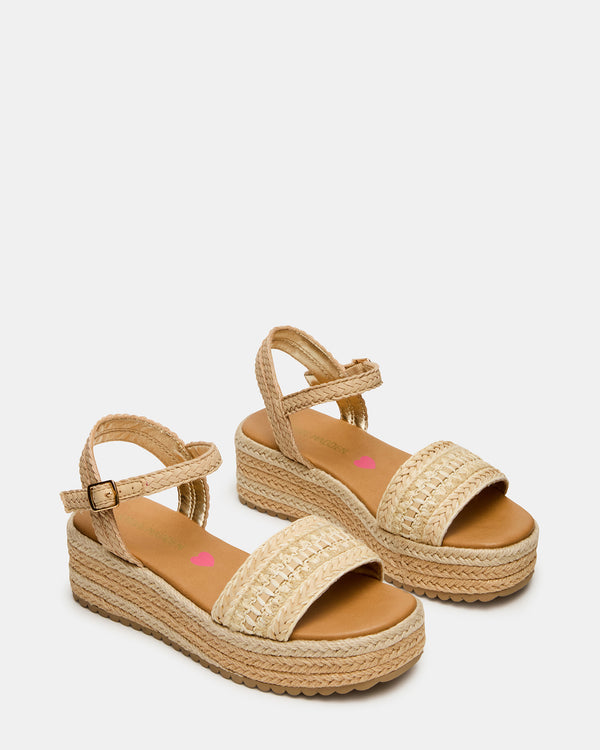 Steve Madden Kids' Kiko Natural KIDS'KIKO KIDS' SHOES