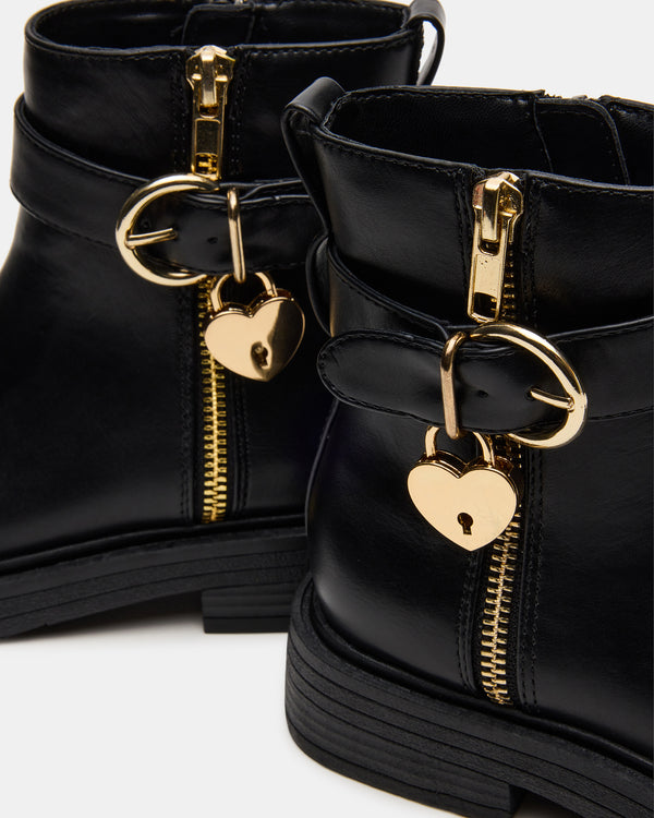 Steve Madden Kids' Locket Black KIDS'LOCKET KIDS' SHOES