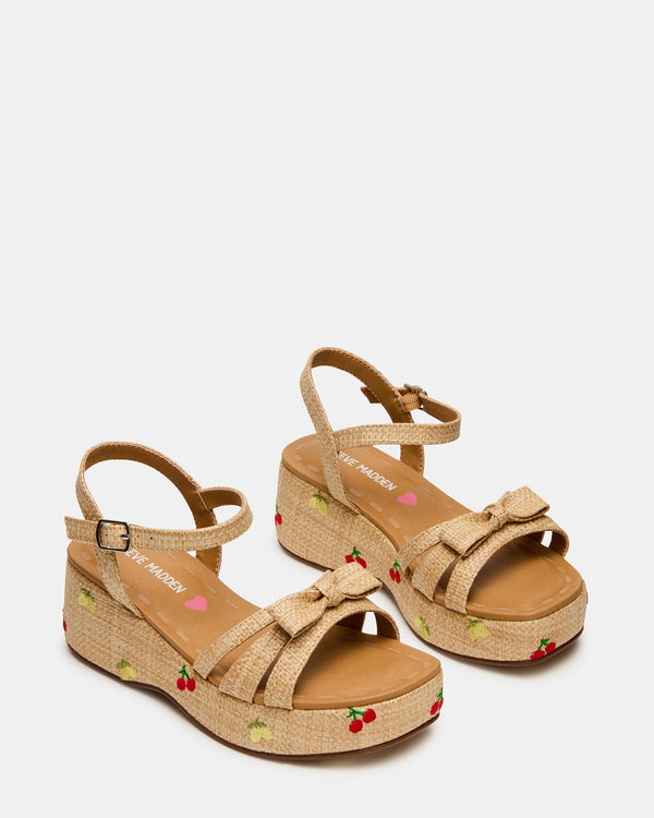 Steve Madden Kids' Magenta Natural Multi KIDS'MAGENTA KIDS' SHOES