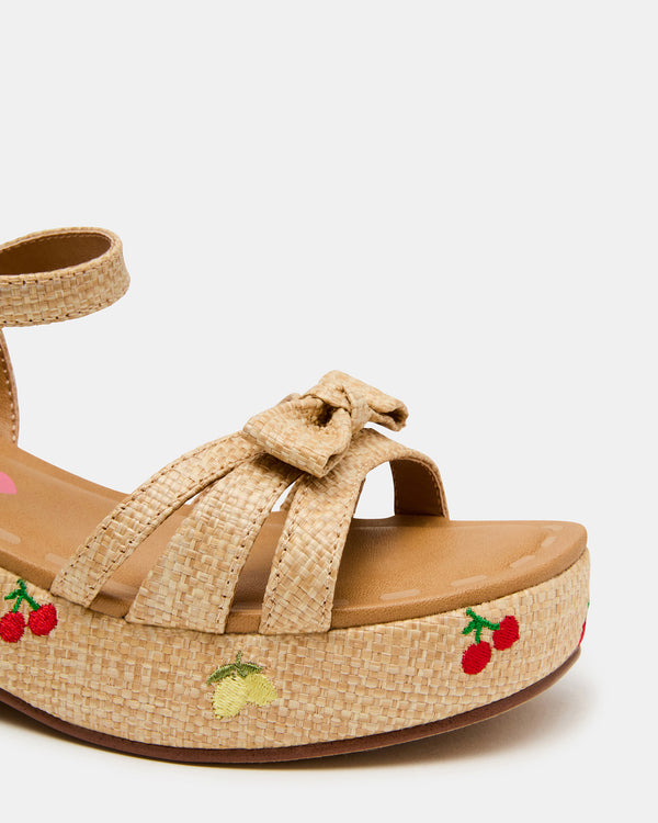 Steve Madden Kids' Magenta Natural Multi KIDS'MAGENTA KIDS' SHOES