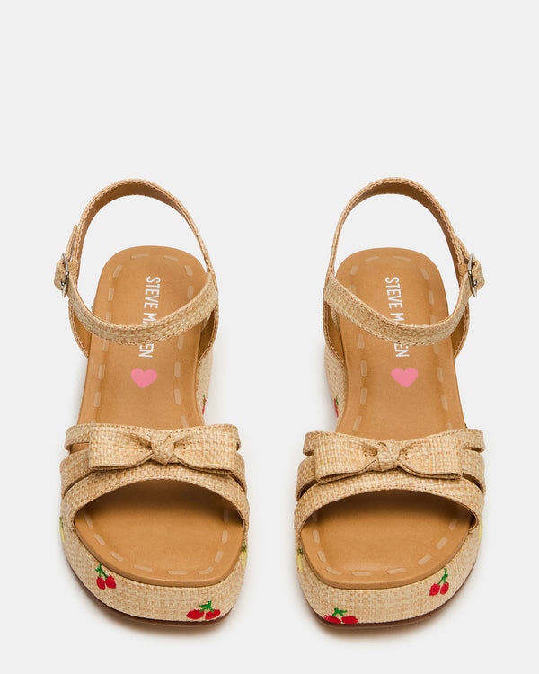 Steve Madden Kids' Magenta Natural Multi KIDS'MAGENTA KIDS' SHOES