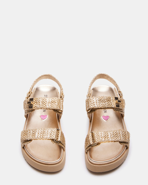 Steve Madden Kids' Mona Gold Multi KIDS'MONA KIDS' SHOES
